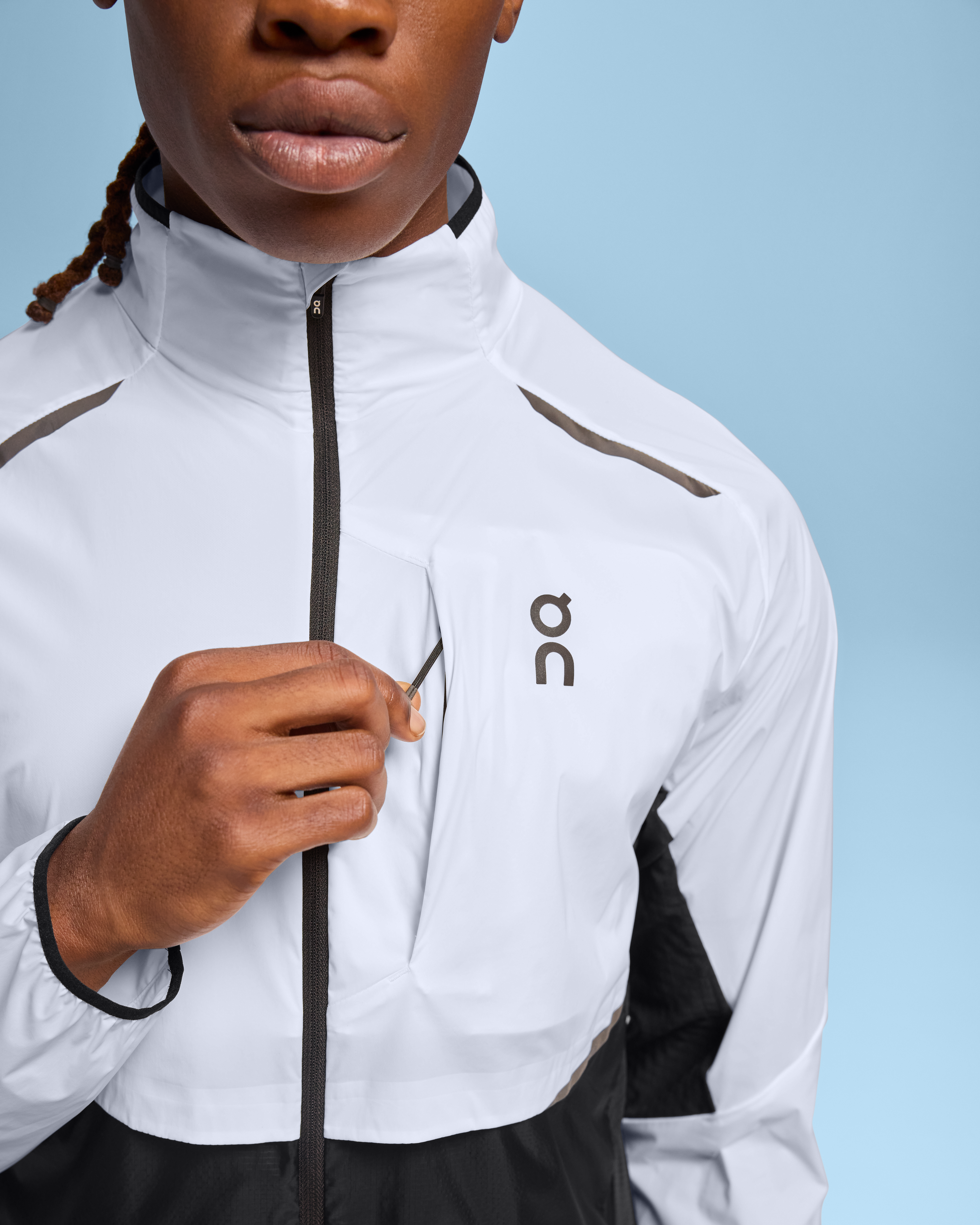 On Weather Jacket White | Black