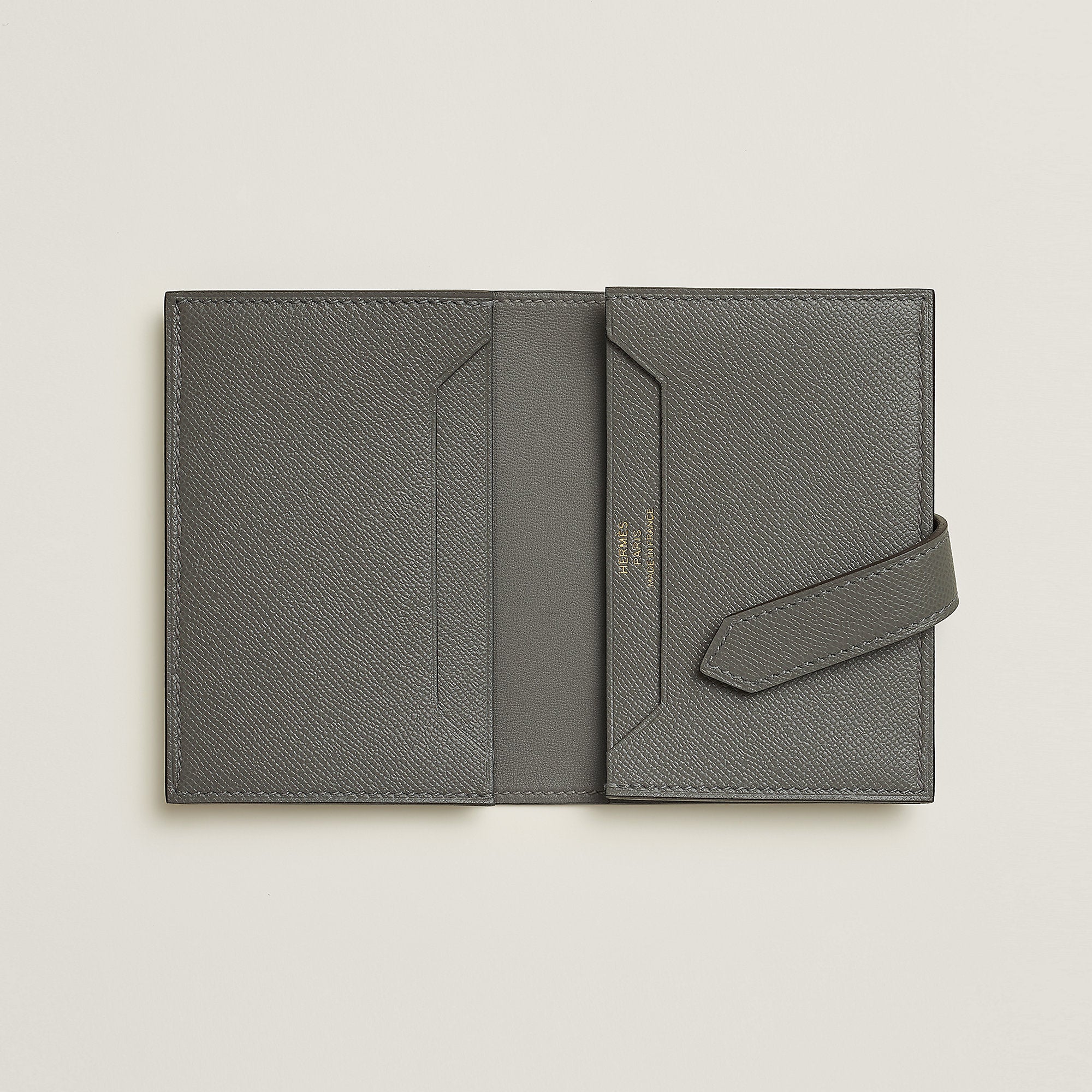  Hermes Bearn Card Holder Gris Meyer