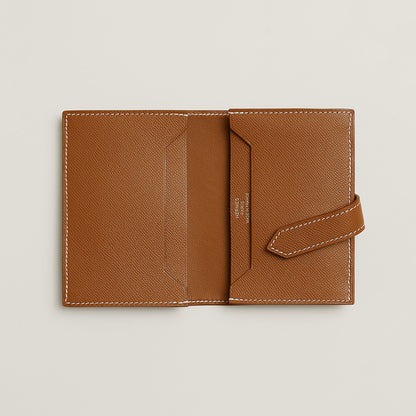  Hermes Bearn Card Holder Gold