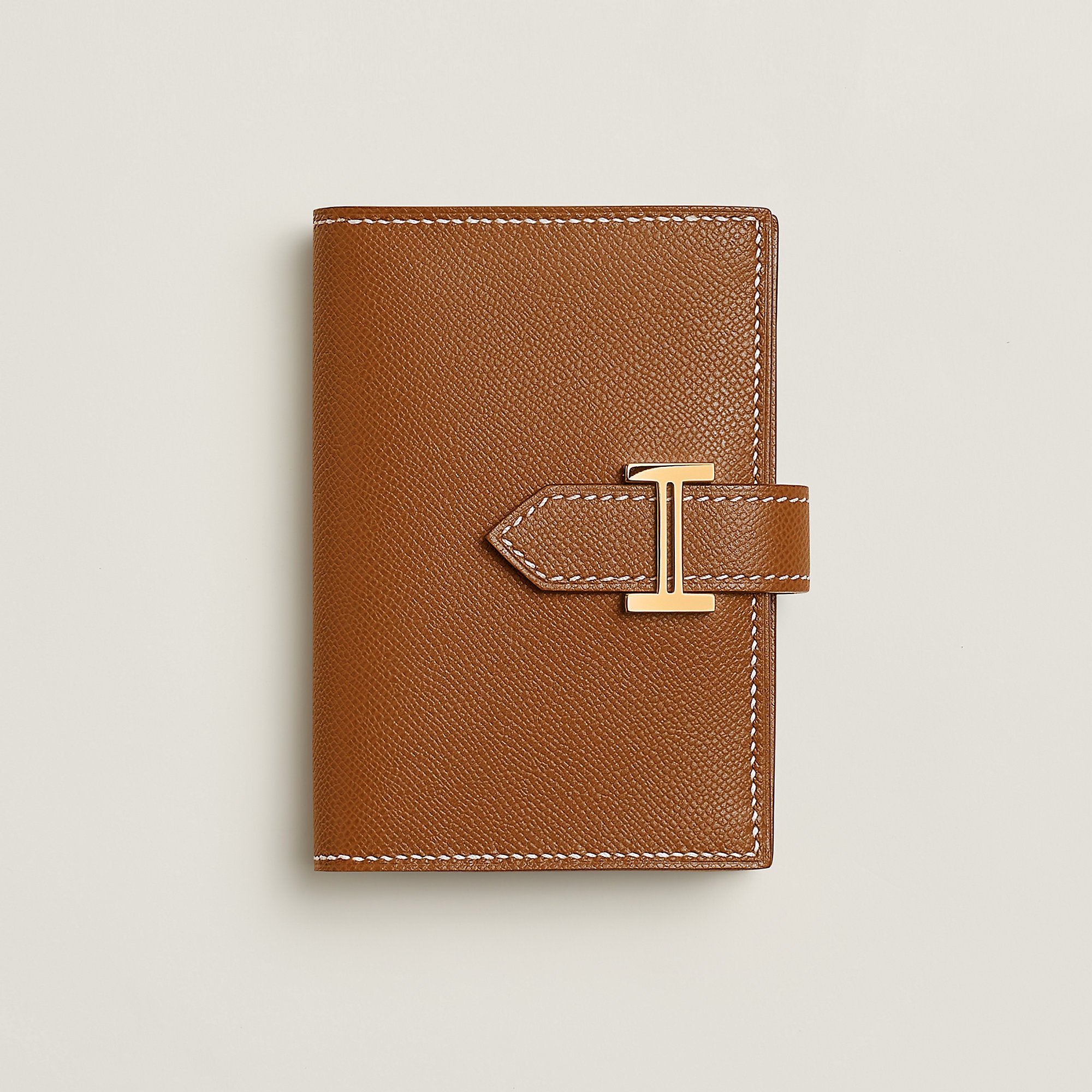  Hermes Bearn Card Holder Gold