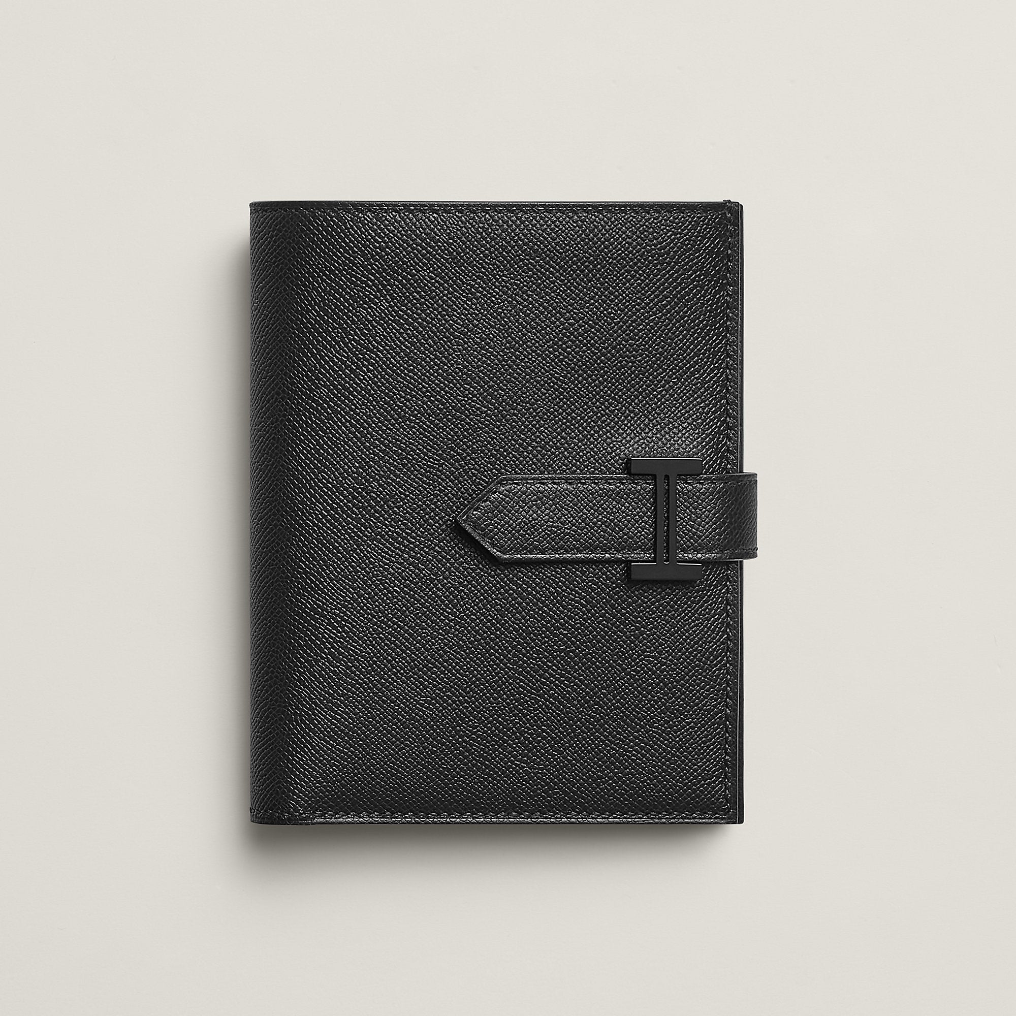  Hermes Bearn Compact Monochrome Wallet Noir
