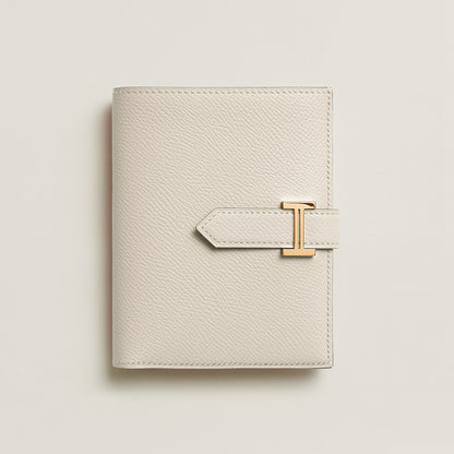  Hermes Bearn Compact Wallet Craie