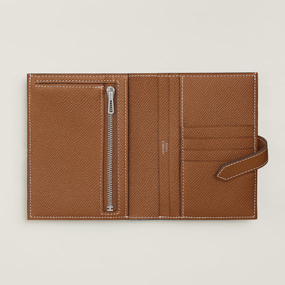  Hermes Bearn Compact Wallet Gold