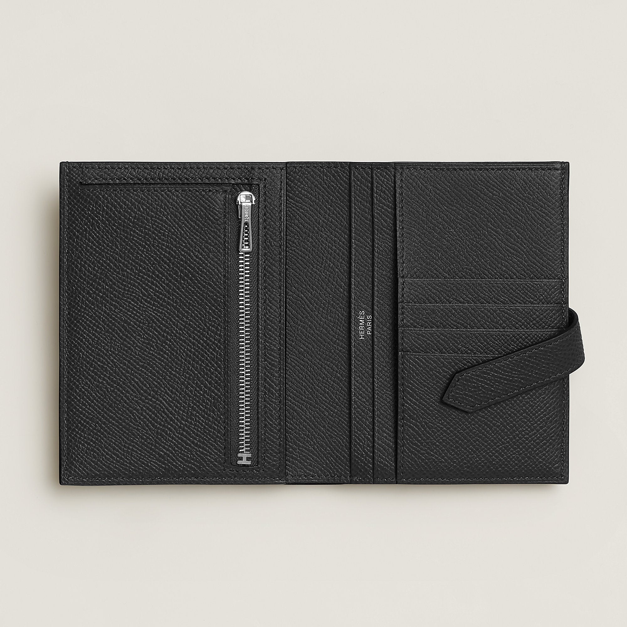  Hermes Bearn Compact Wallet Noir