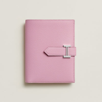  Hermes Bearn Compact Wallet Mauve Sylvestre