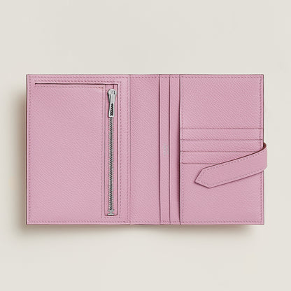  Hermes Bearn Compact Wallet Mauve Sylvestre