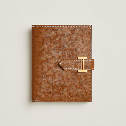  Hermes Bearn Compact Wallet Gold
