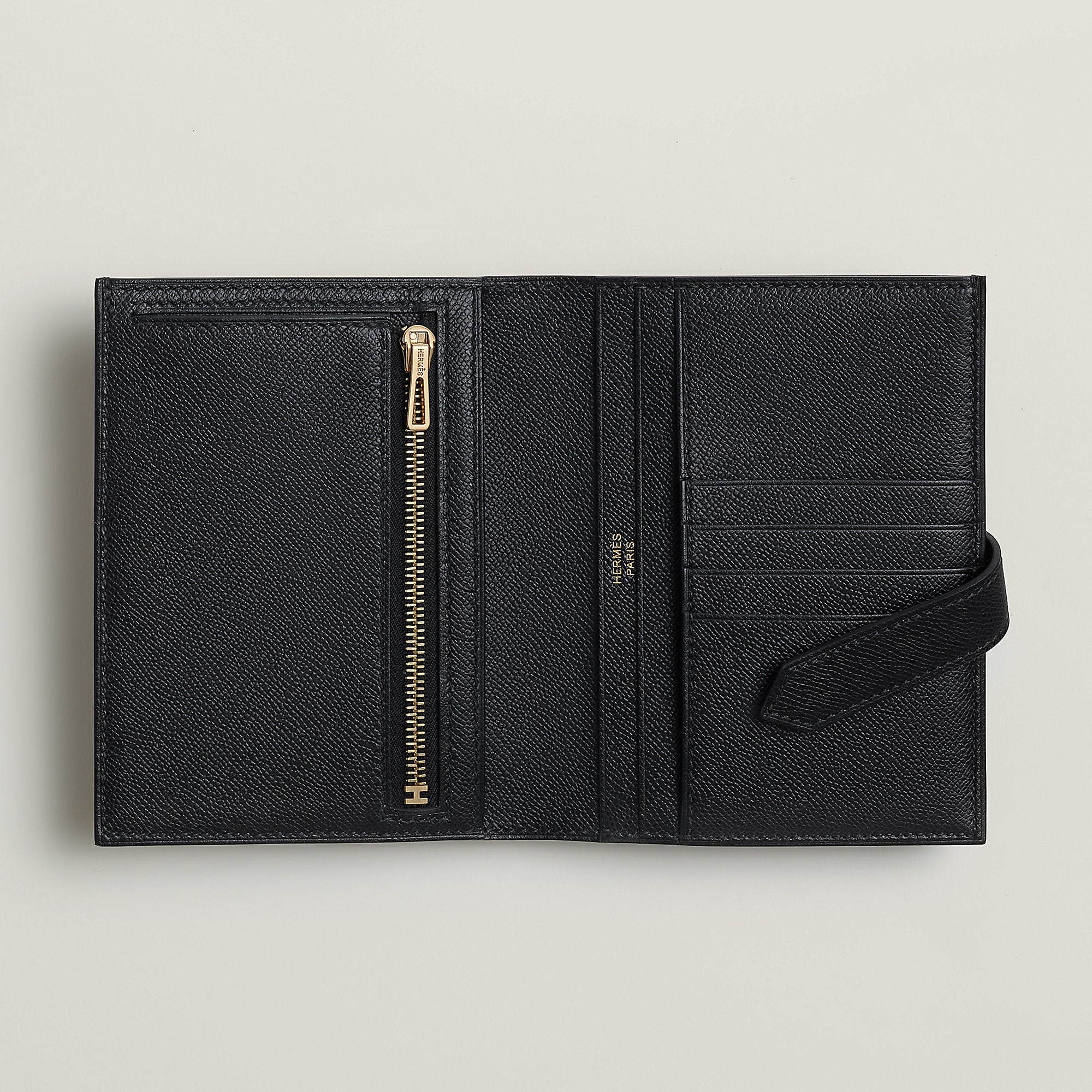  Hermes Bearn Compact Wallet Noir