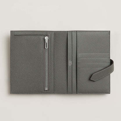  Hermes Bearn Compact Wallet Gris Meyer