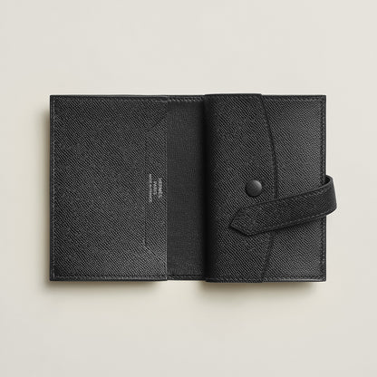  Hermes Bearn Mini Monochrome Wallet Noir