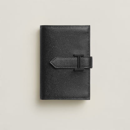  Hermes Bearn Mini Monochrome Wallet Noir
