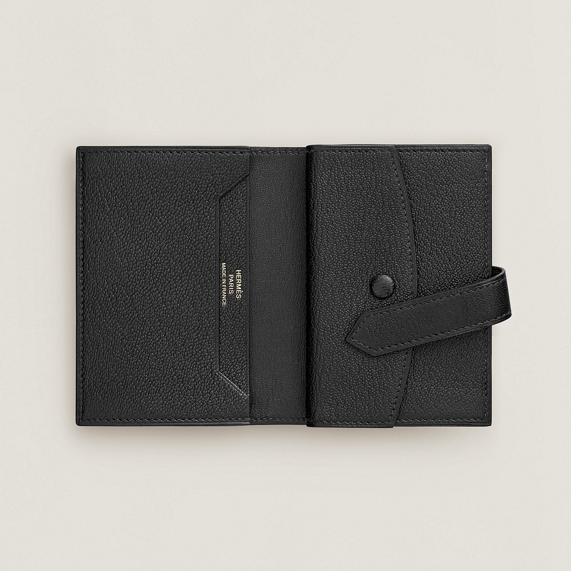  Hermes Bearn Mini Wallet Noir
