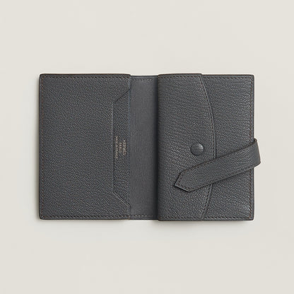  Hermes Bearn Mini Wallet Carbone