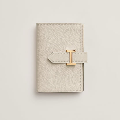  Hermes Bearn Mini Wallet Craie