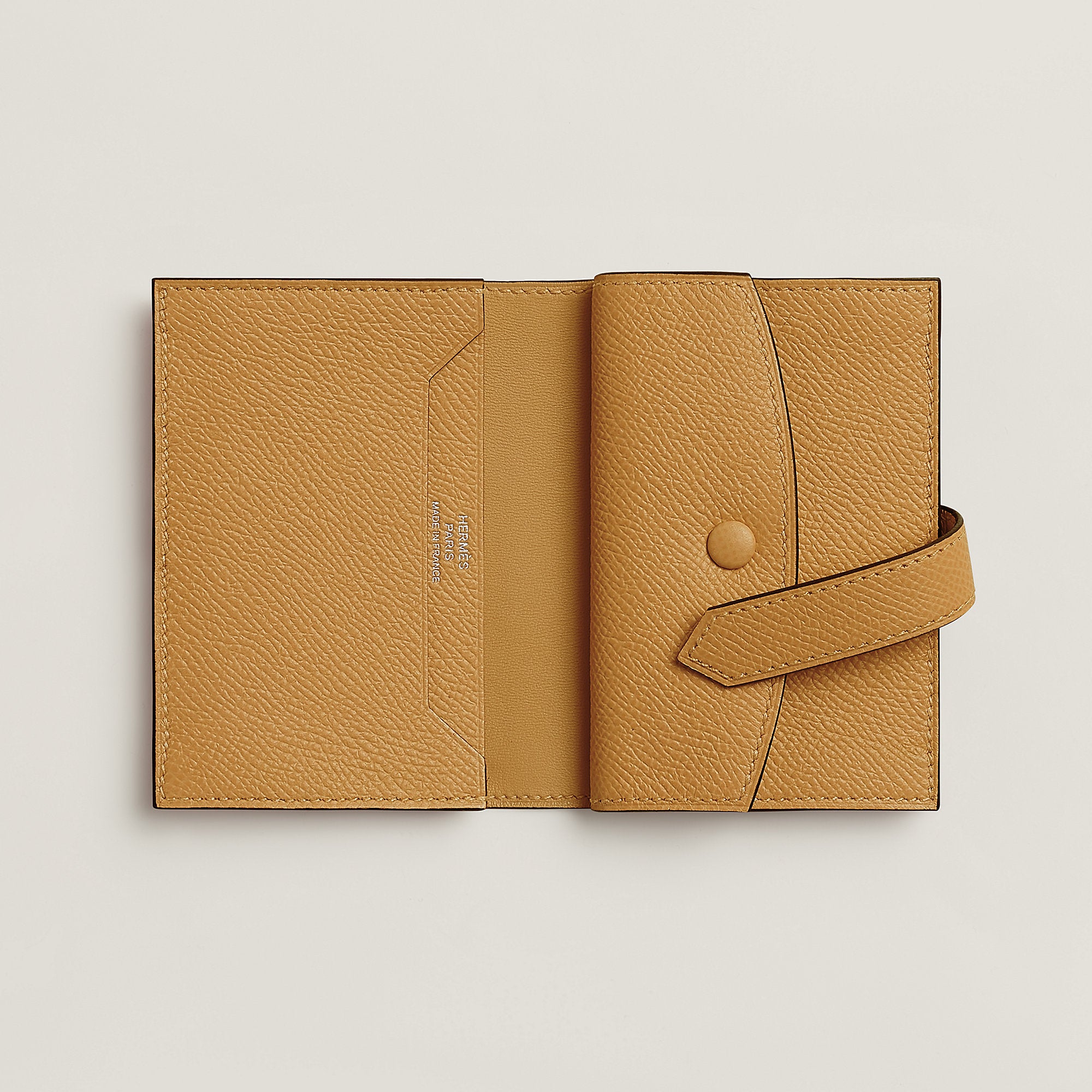  Hermes Bearn Mini Wallet Paille