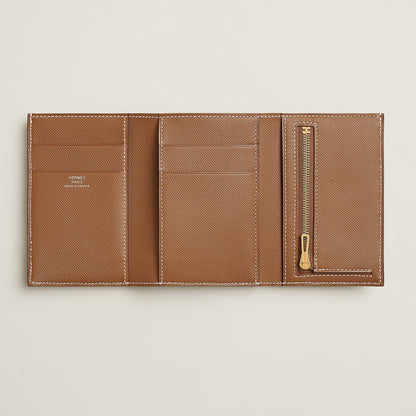  Hermes Bearn Wallet Gold