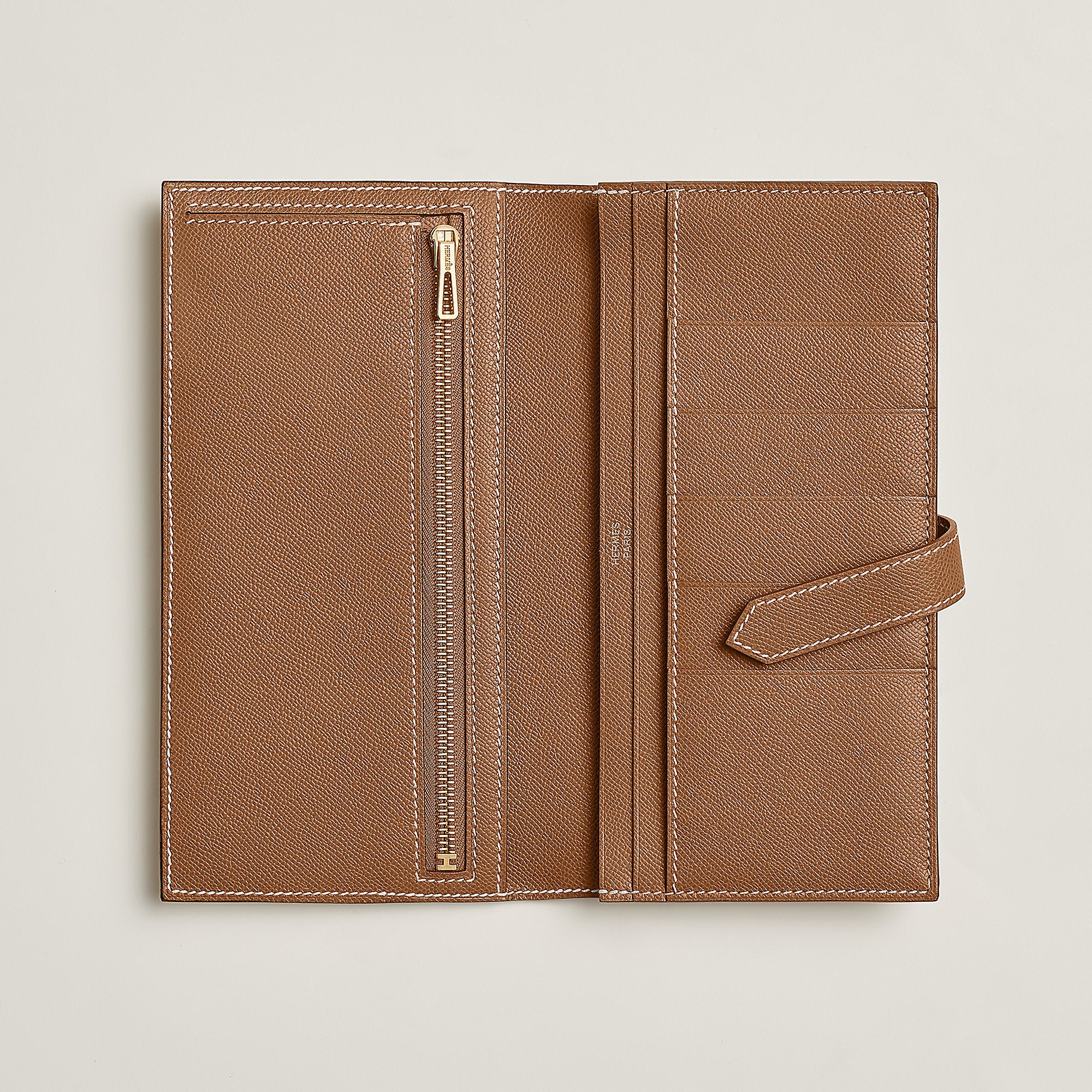 Hermes Bearn Wallet Gold