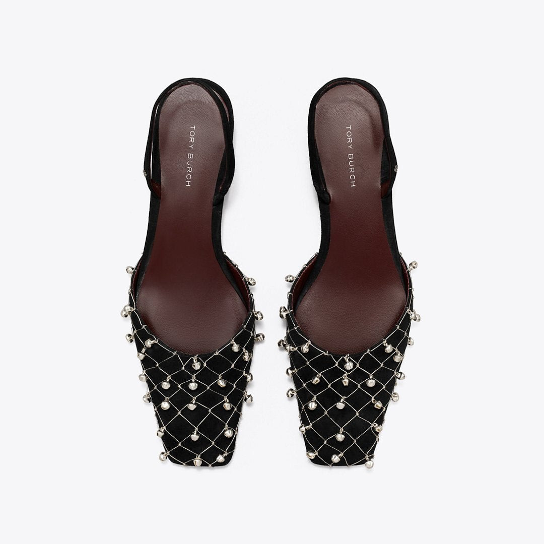 Tory Burch Bell Slingback PERFECT BLACK