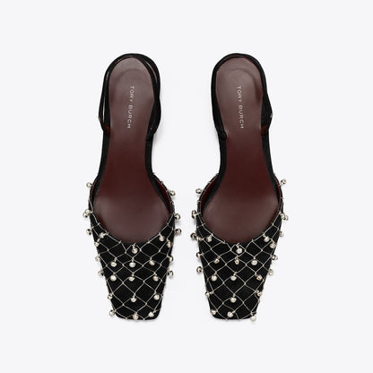 Tory Burch Bell Slingback PERFECT BLACK