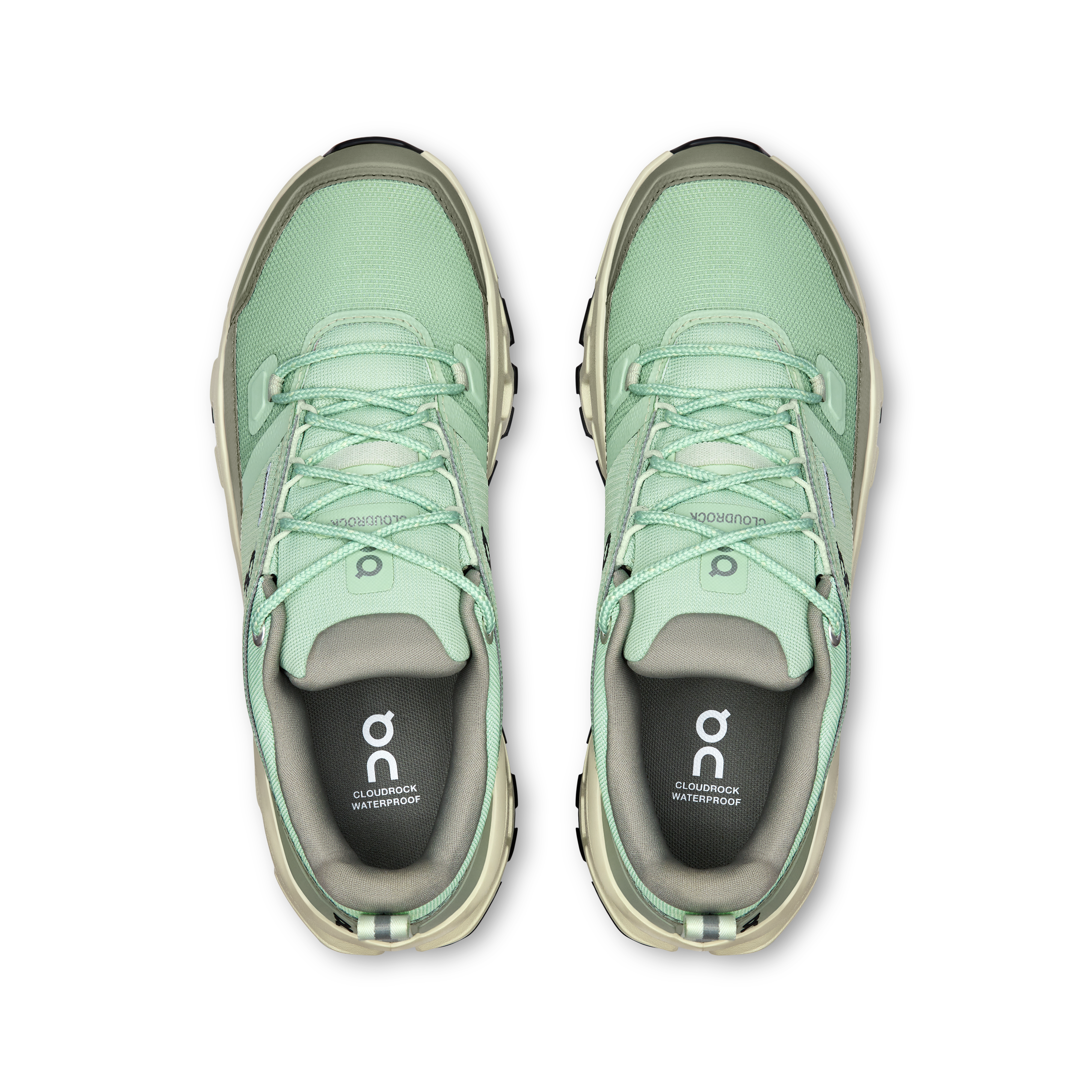 on running cloudrock low waterproof mineral aloe (women's)