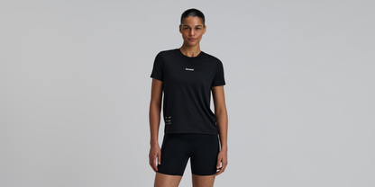 Bandit Womens Micromesh Run Tee Black