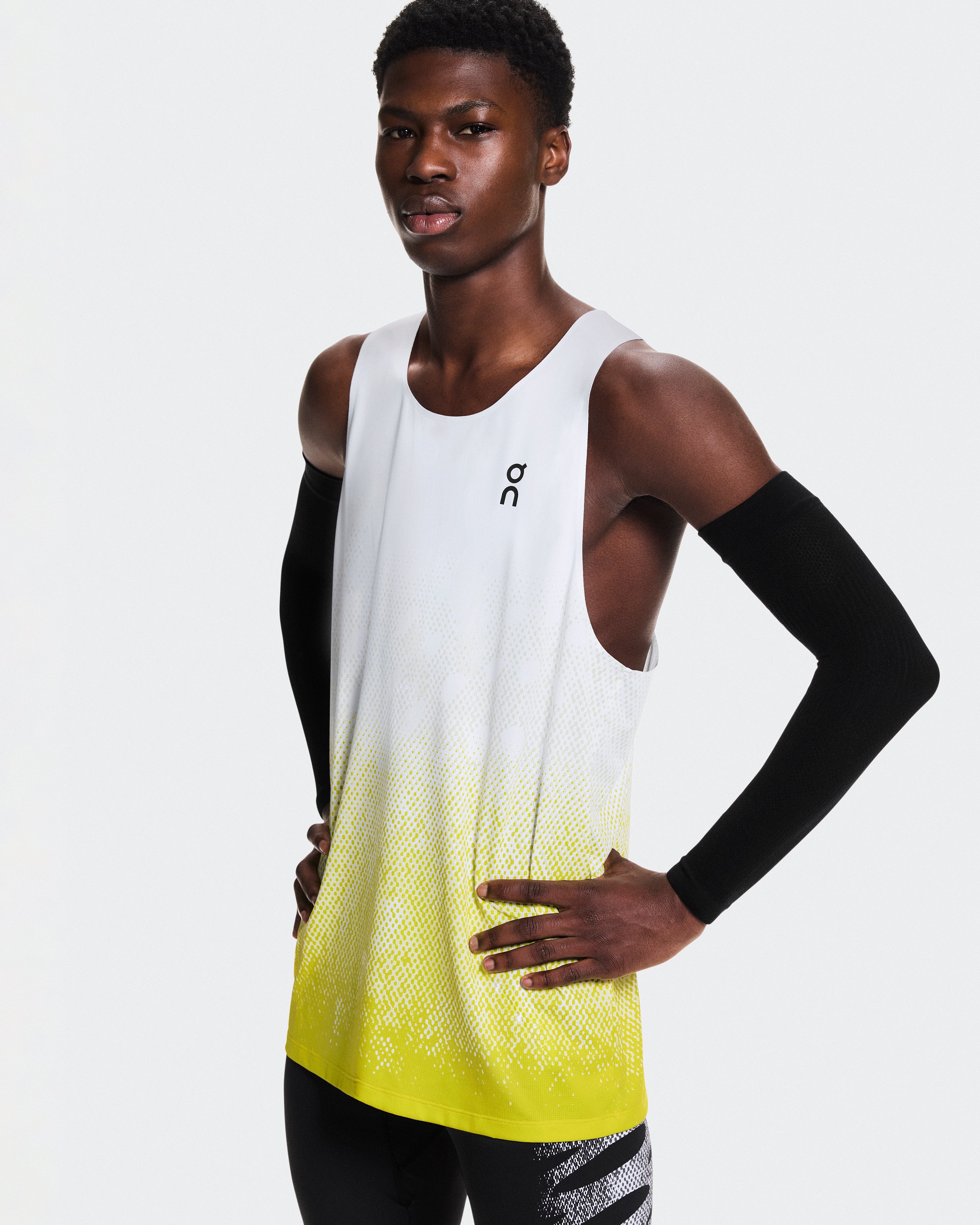On Zero Singlet White | Lime