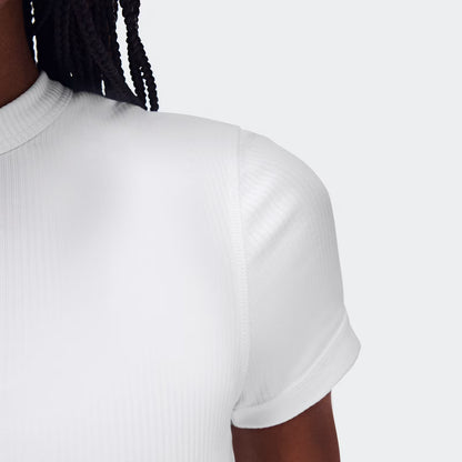 On All-Day Ribbed T-Shirt White (Women'S)
