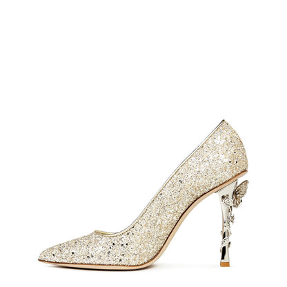  Blossom Pumps Champgne Glittr