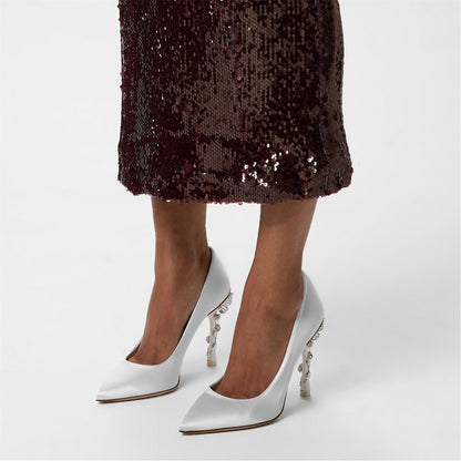  Blossom Pumps Ivory Satin