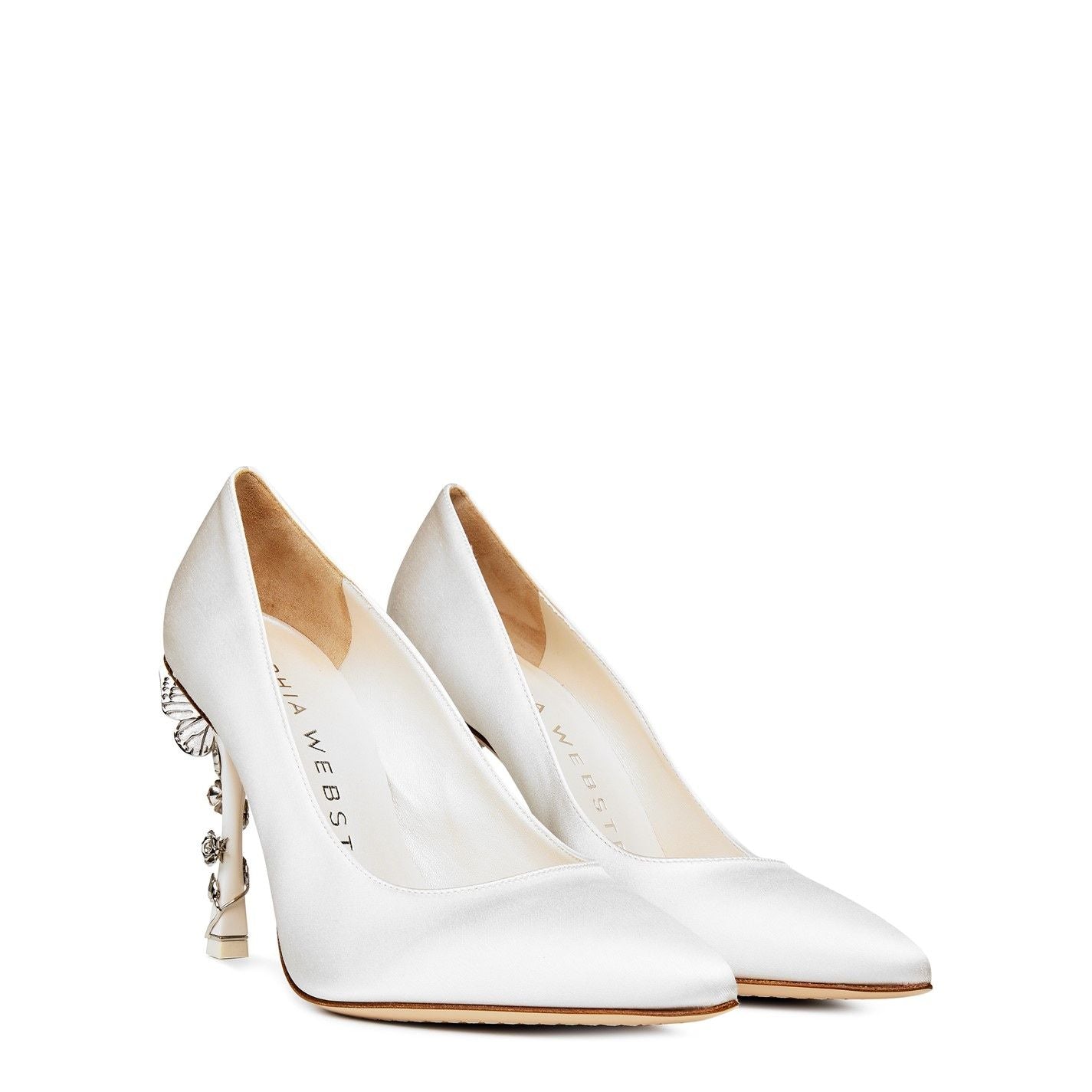  Blossom Pumps Ivory Satin