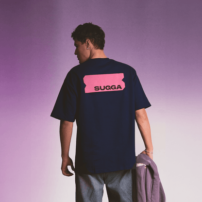 Sugga Stamp Tshirt - Navy Blue Regular Fit