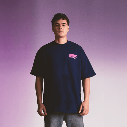 Sugga Stamp Tshirt - Navy Blue Regular Fit
