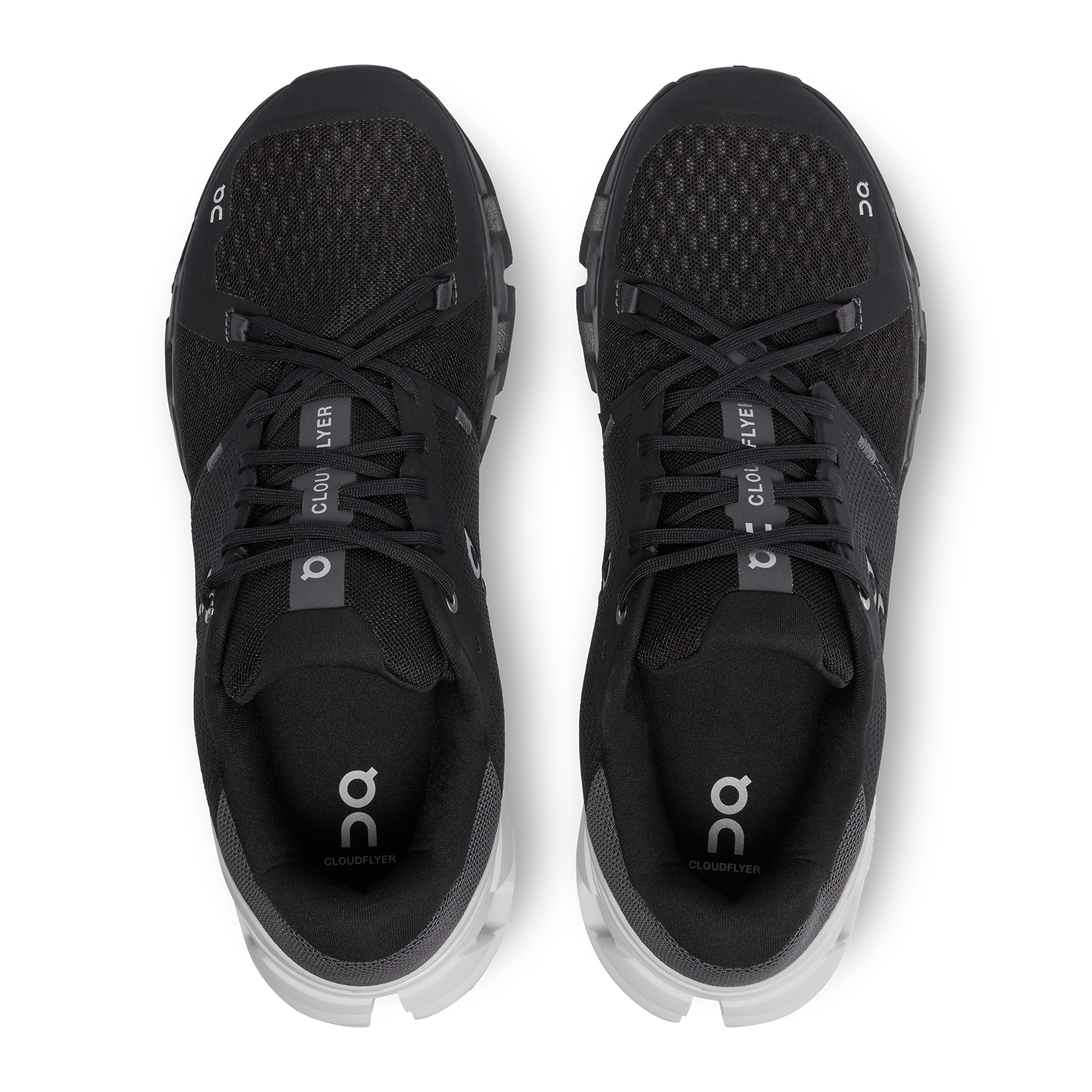 On Cloudflyer 4 Wide Black White (Women'S)