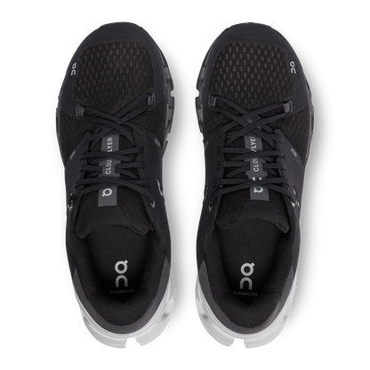 On Cloudflyer 4 Wide Black White (Women'S)