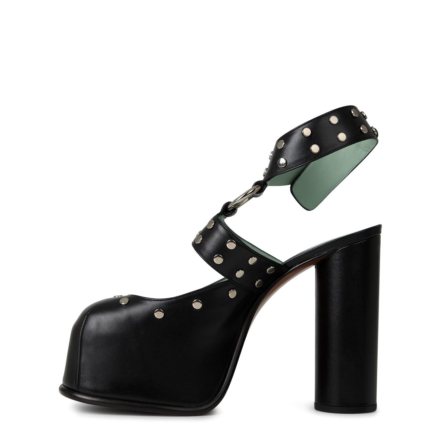  Bonded Platform Heels Black