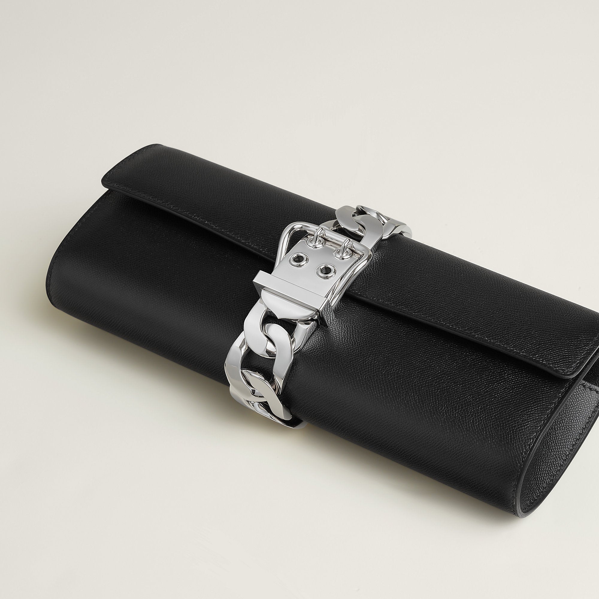  Hermes Boucle Sellier Chaine Bag Noir