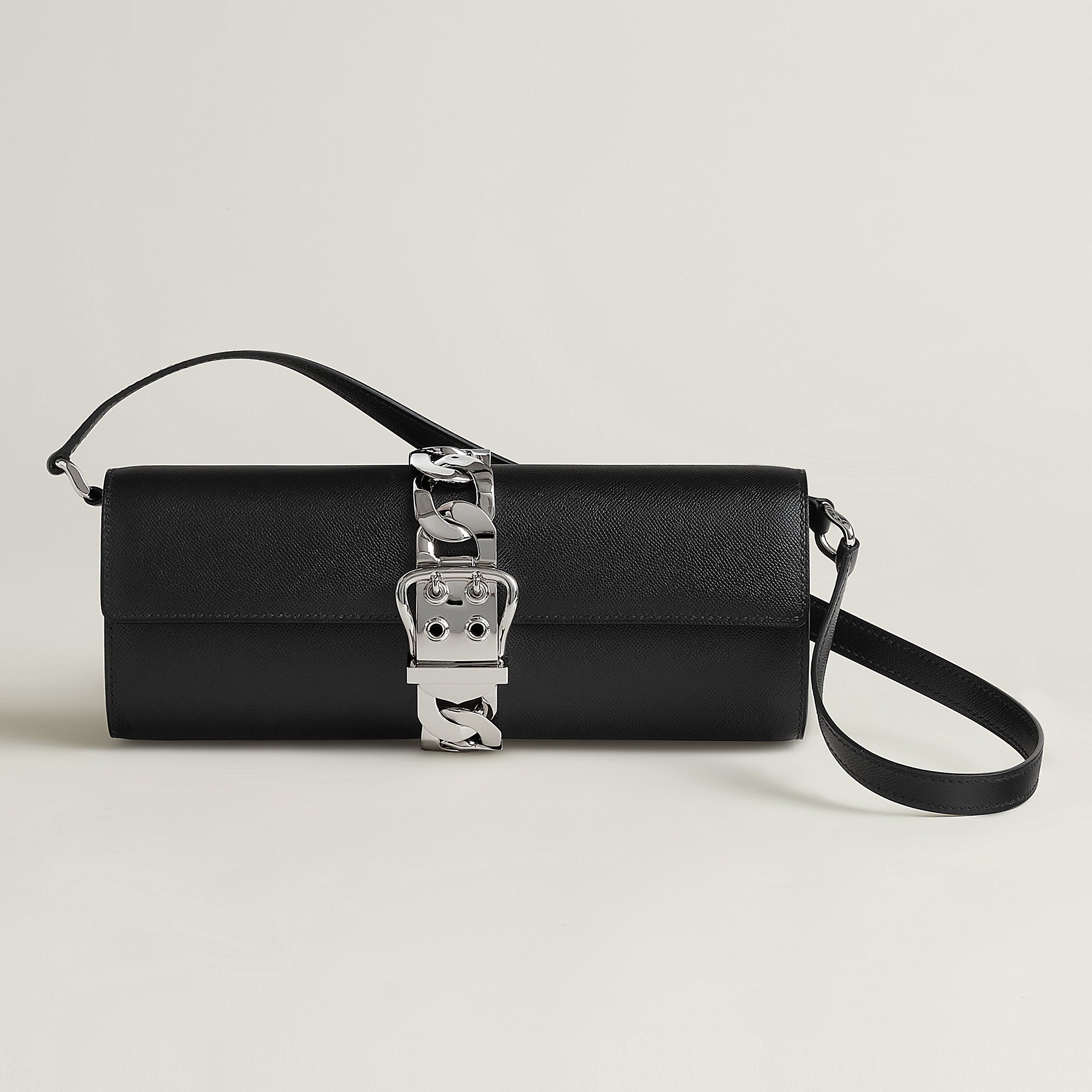 Hermes Boucle Sellier Chaine Bag Noir