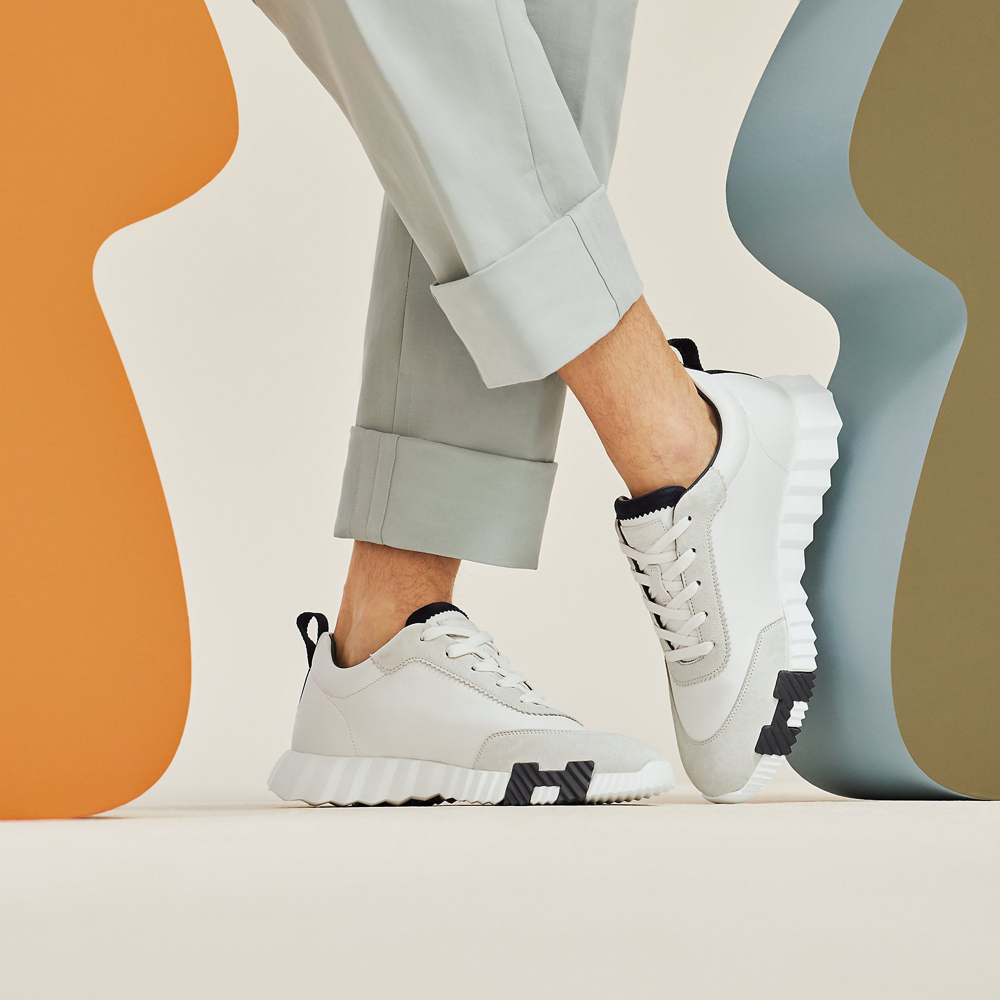  Hermes Bouncing Sneaker Blanc