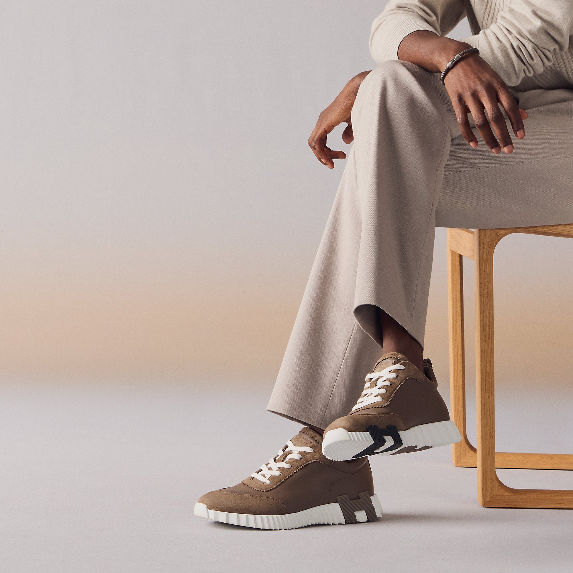  Hermes Bouncing Sneaker Toupe