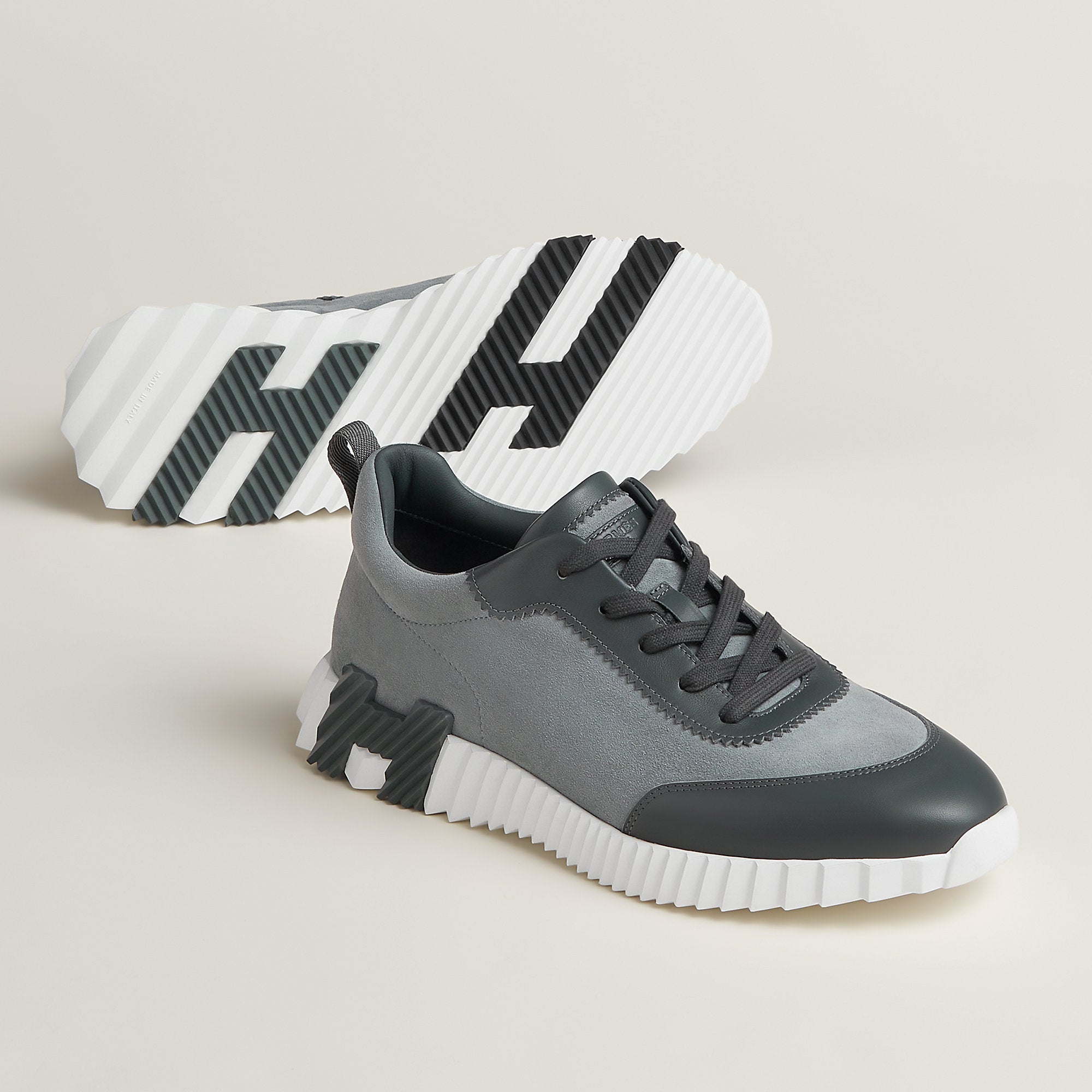  Hermes Bouncing Sneaker Gris Orage