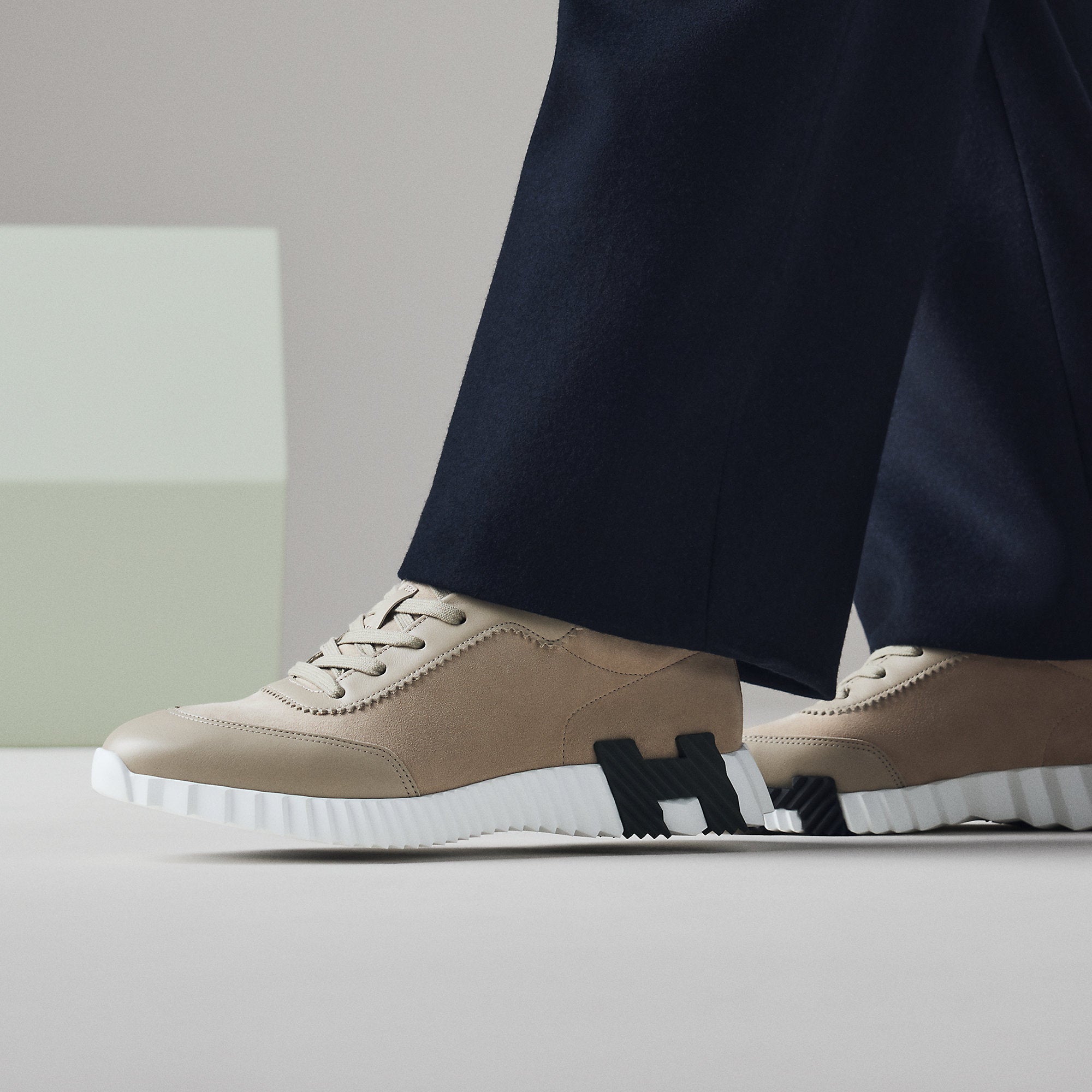  Hermes Bouncing Sneaker Beige Esquisse