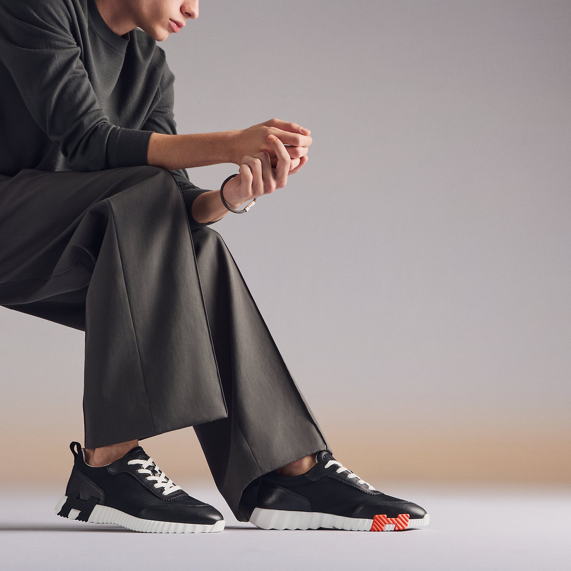 Hermes Bouncing Sneaker Noir