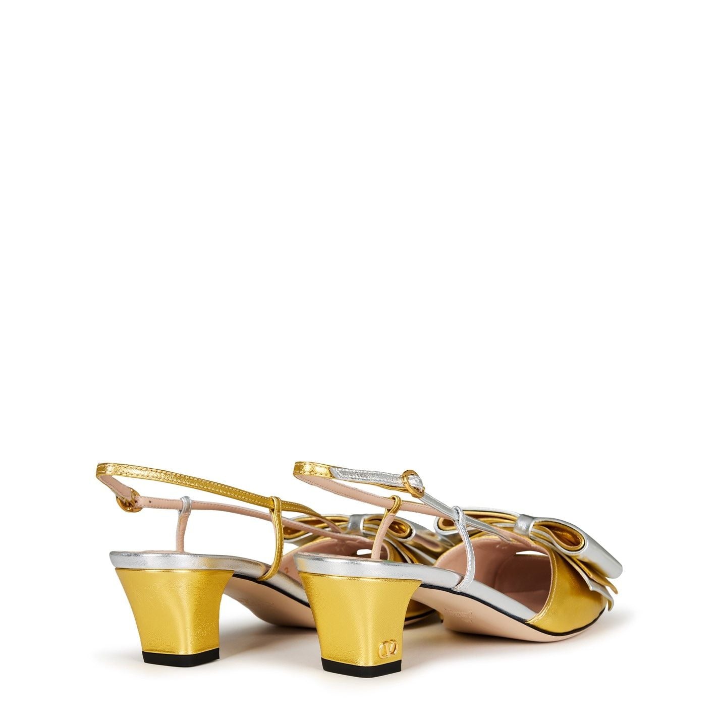  Bowow 45mm Slingback Pumps Old Gold