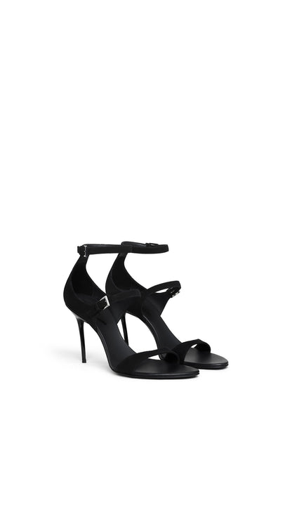 Alaïa Drop Strappy Sandals In Suede