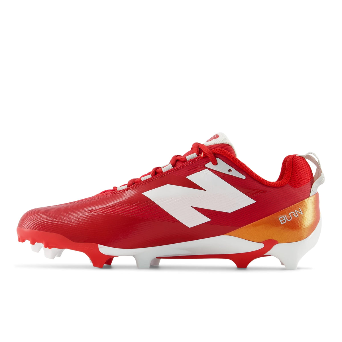 New Balance Burnx5 Nb White with Team Red and Black