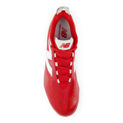 New Balance Burnx5 Nb White with Team Red and Black