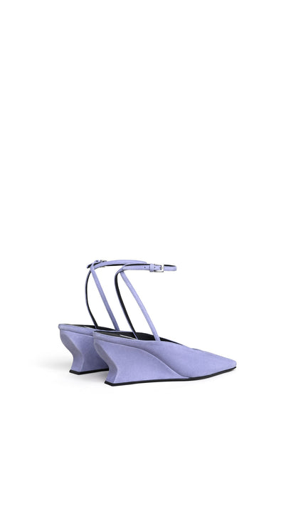 Alaïa Wave Wedge Pumps In Suede