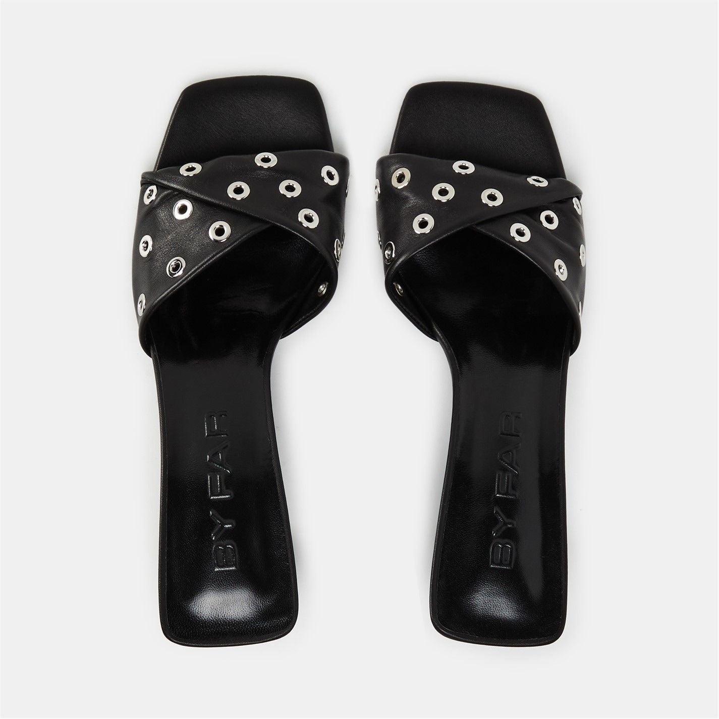  By Far Lthr Eyelets Ld99 Black