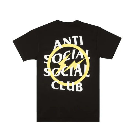 Anti Social Social Club x Fragment Yellow Bolt Tee