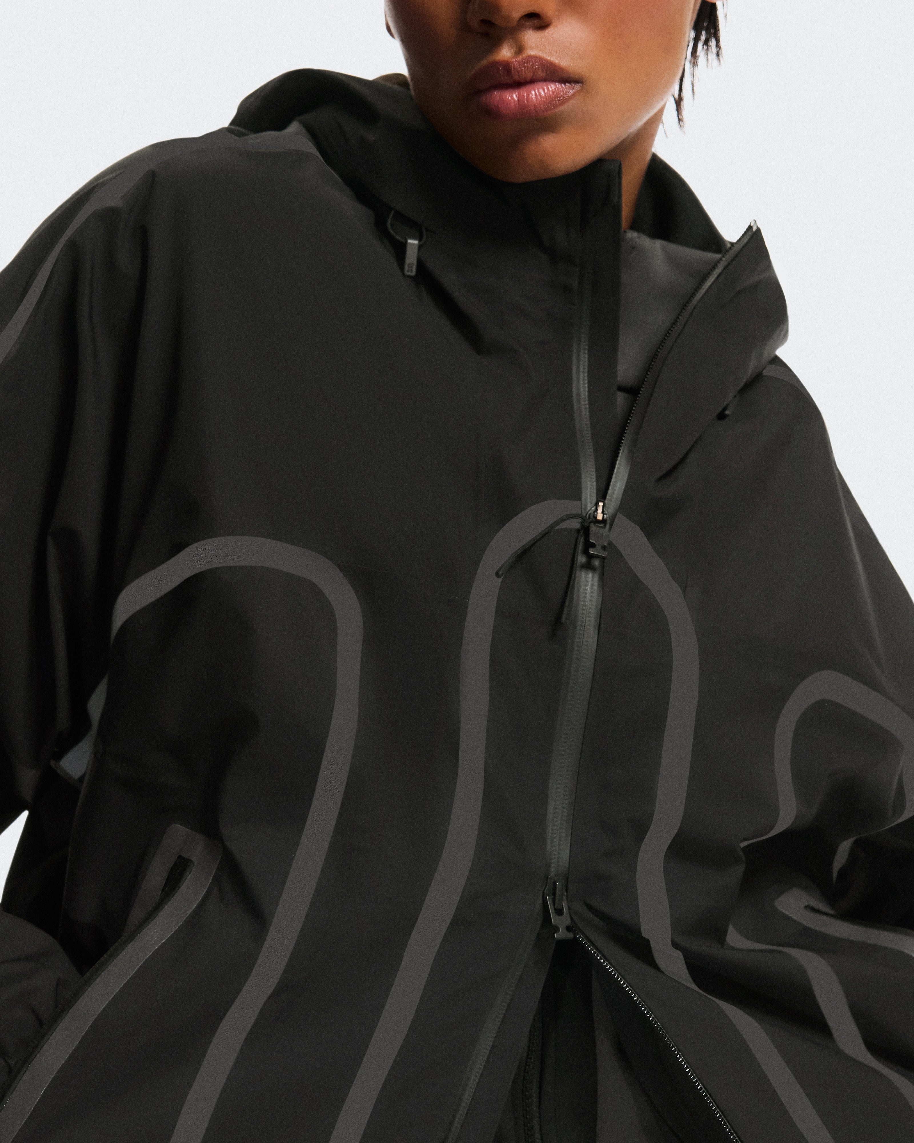 On Waterproof Jacket Ikon Black